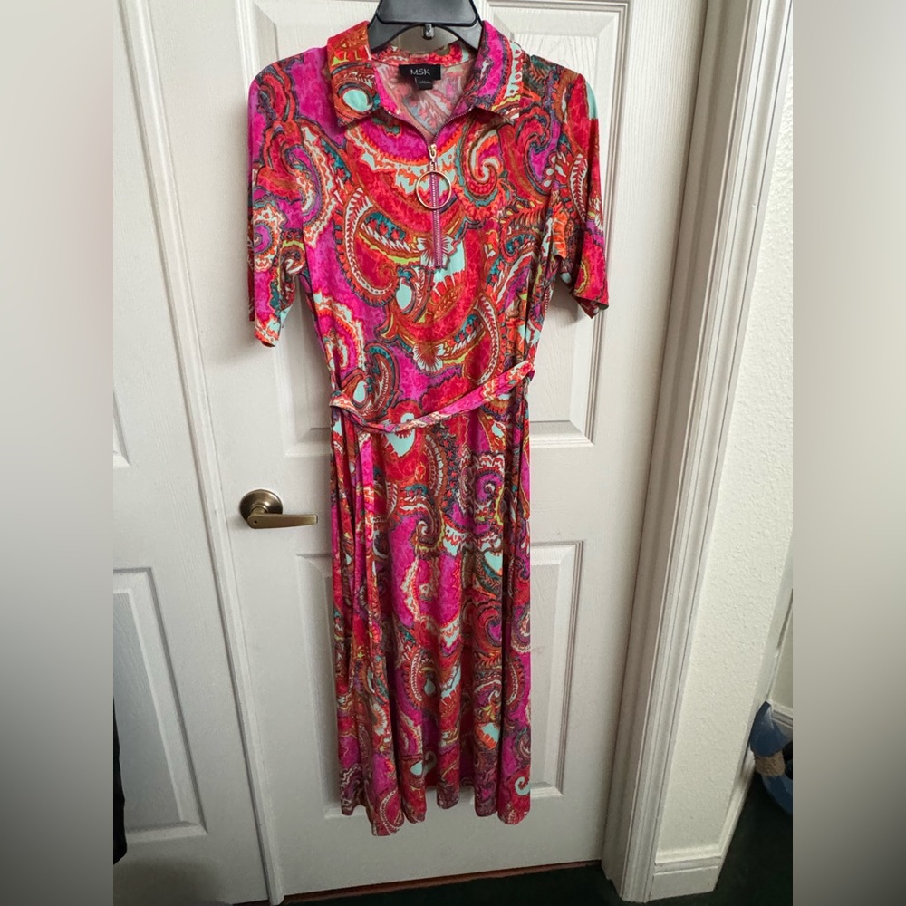 Colorful Paisley Maxi Dress